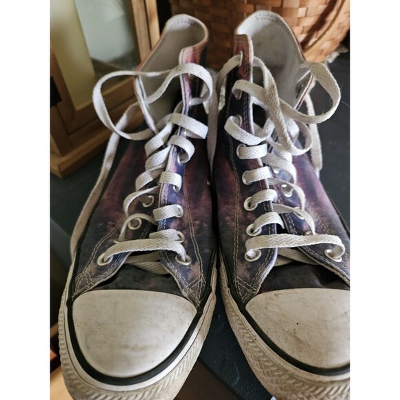 Converse Chuck Taylor All Star High Shoes Women's Sz 11 Tie Dye Sunset Sneakers - Picture 2 of 8